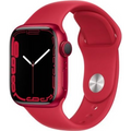 Apple Watch Series 7 GPS 45mm Piros Alumínium Sportszíjjal (MKN93WB/A)
