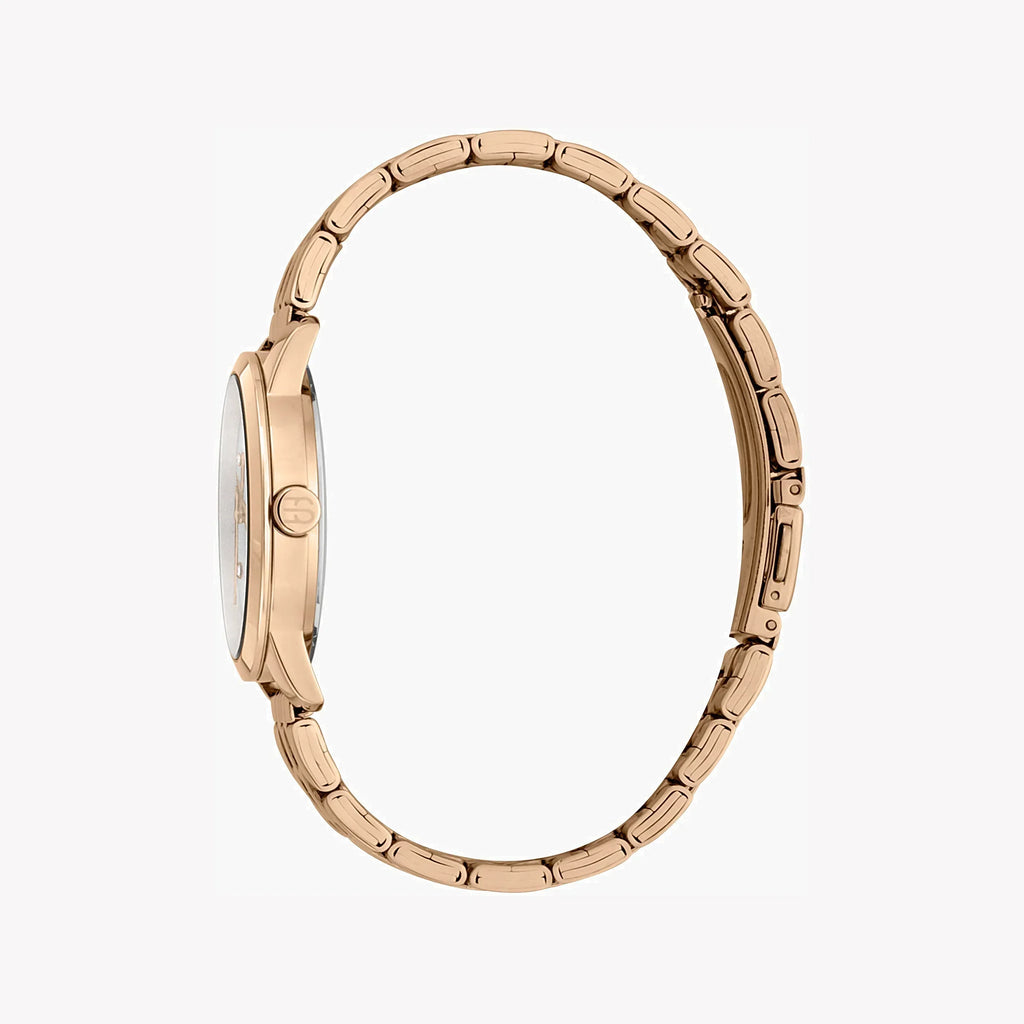 Esprit Women's Rose Gold Stainless Steel Watch, Silver Dial | ES1L276M1075