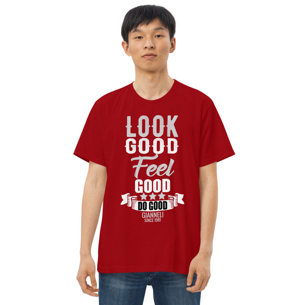 LOOK GOOD Men's Fitted Straight Cut t-shirt by Gianneli