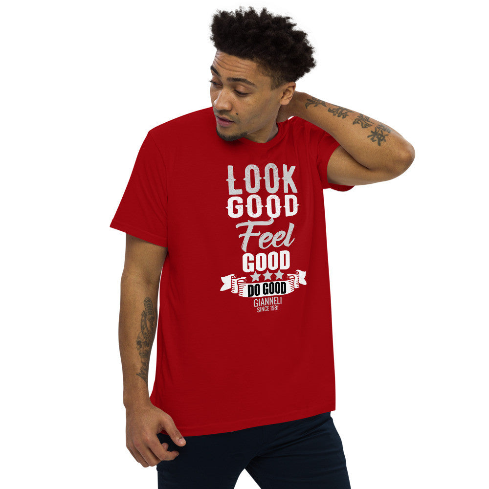 LOOK GOOD Men's Fitted Straight Cut t-shirt by Gianneli