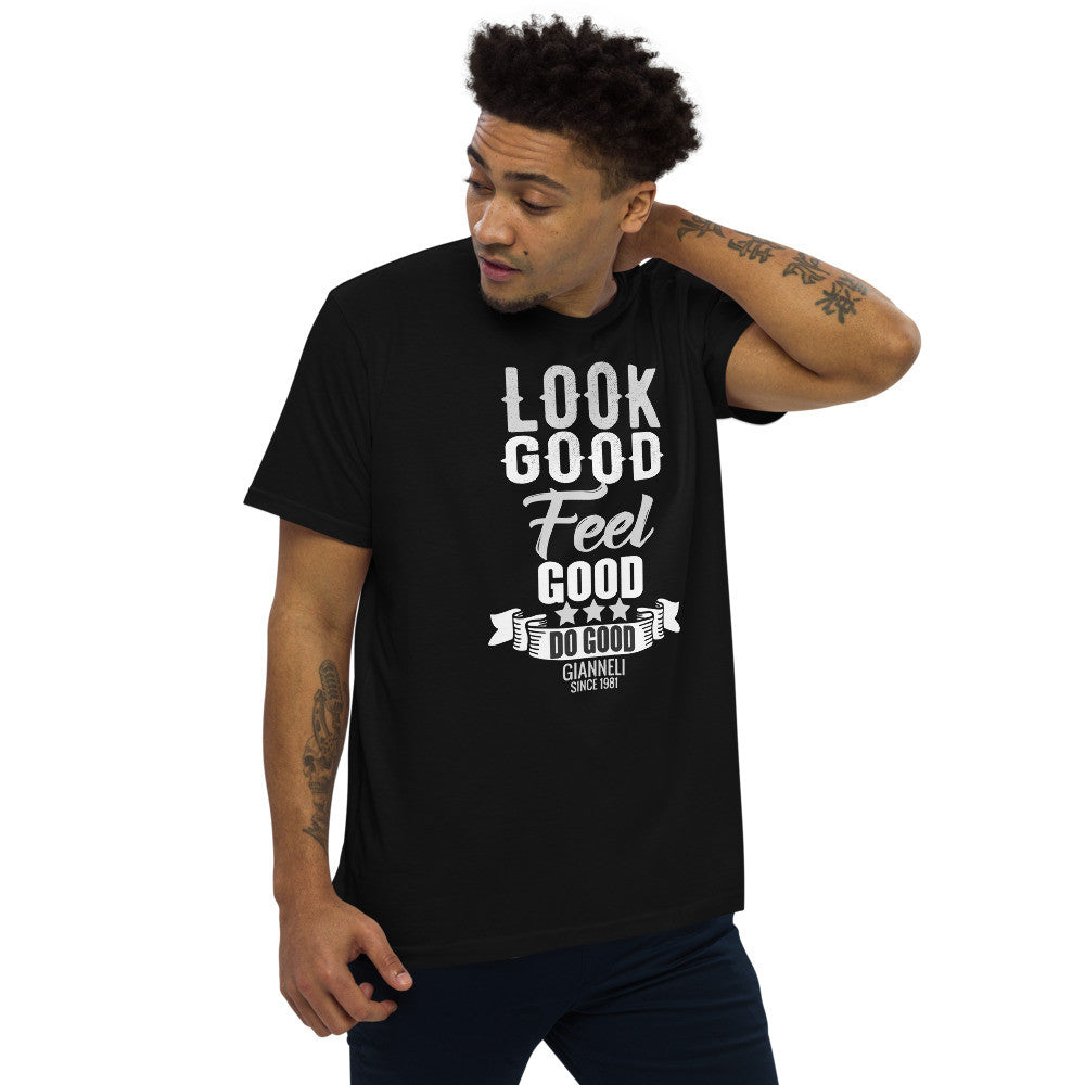 LOOK GOOD Men's Fitted Straight Cut t-shirt by Gianneli