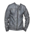 Mens Grey Waxed Fashion Jacket