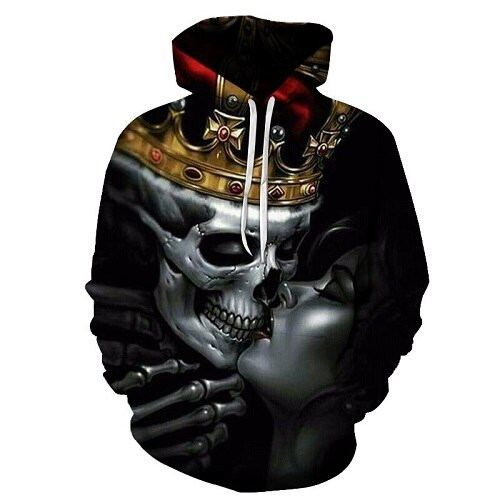 Men/Women 3d Hoodies Metal Skulls kiss Print women Hooded Hoodies Thin 3d Sweatshirts Hoody Hip hop Tops